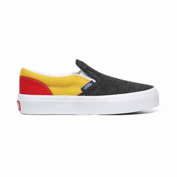 Detske Tenisky Vans Coastal Classic (4-8 years) Čierne/Biele VA43SIDMQ